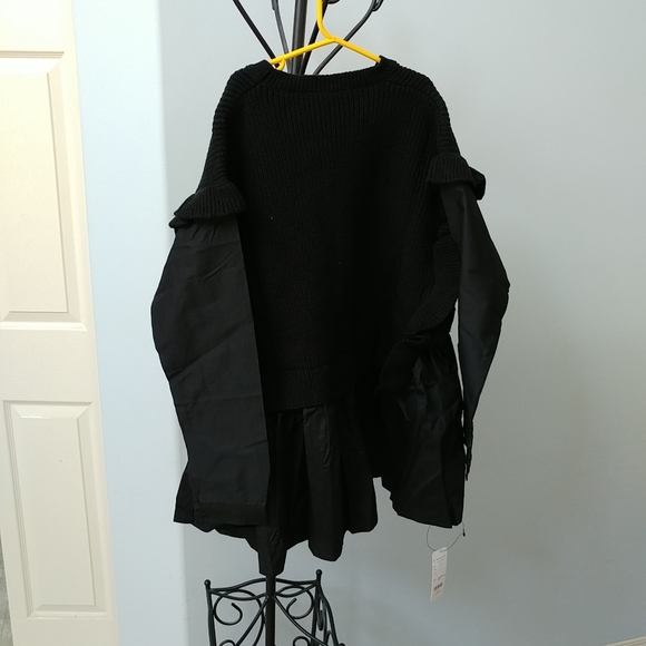 W♥C / Wego Japan black knit layered dress - Picture 6 of 8